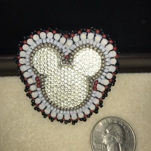 Handmade Minnie Mouse Beaded Earrings